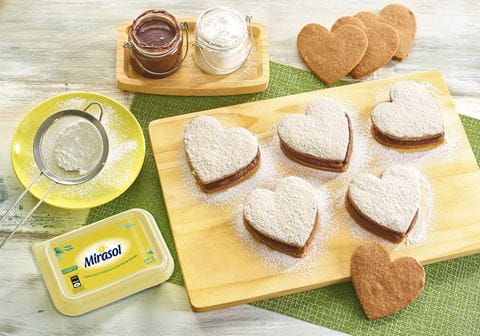 recipe image Sándwich de corazón de chocolate (gluten free)