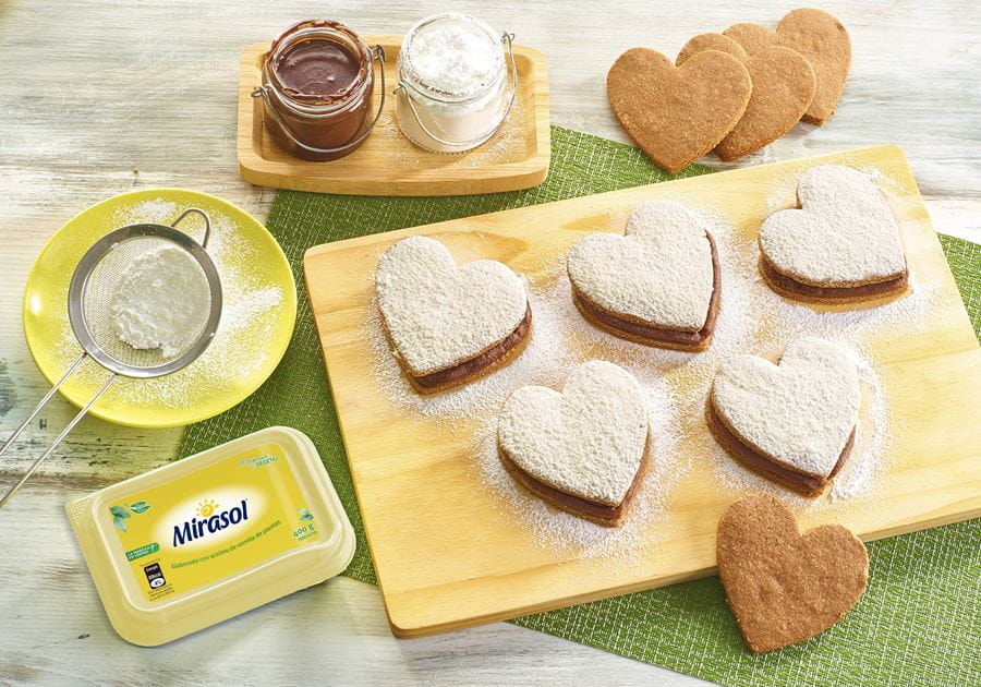 recipe image Sándwich de corazón de chocolate (gluten free)